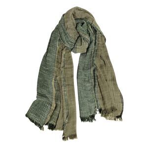 Block Colour Scarves Soft Linen Scarf Armygreen Tactical Wrap Shawl